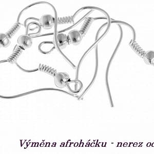 Výměna náušnicových háčků za ocelové